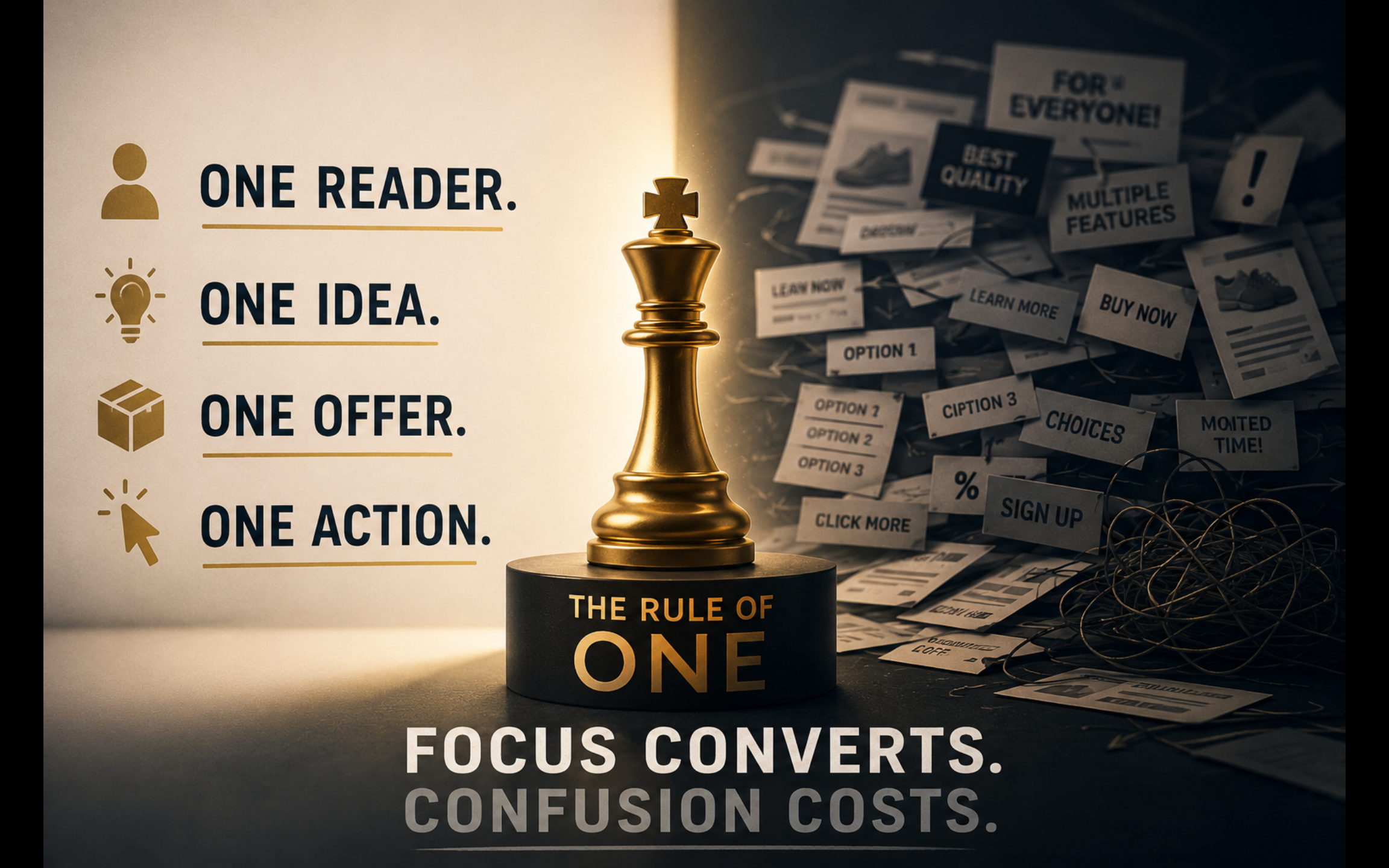 The Rule of One: The Golden Principle Behind High-Converting Copy (Part 2)